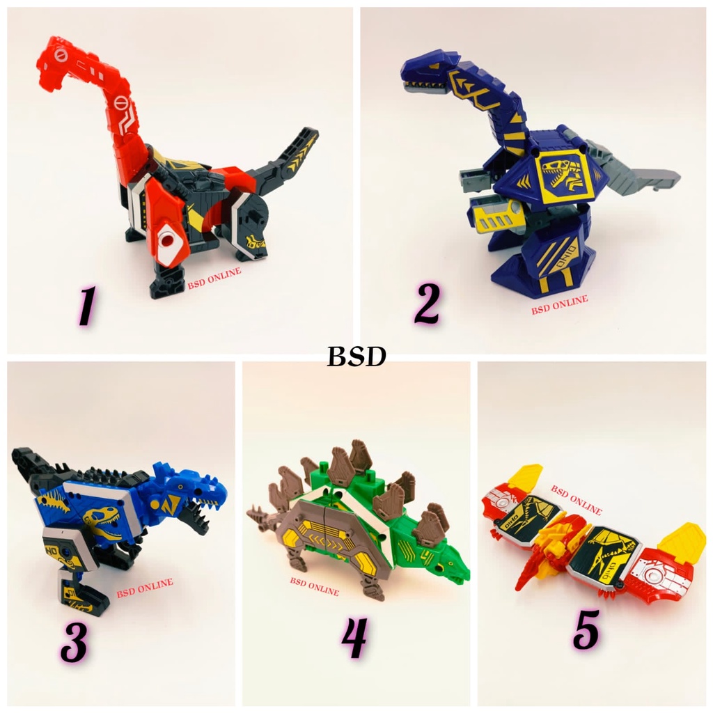 mainan robot transformer dinosaurus 5in1/Robot rubik cube dino