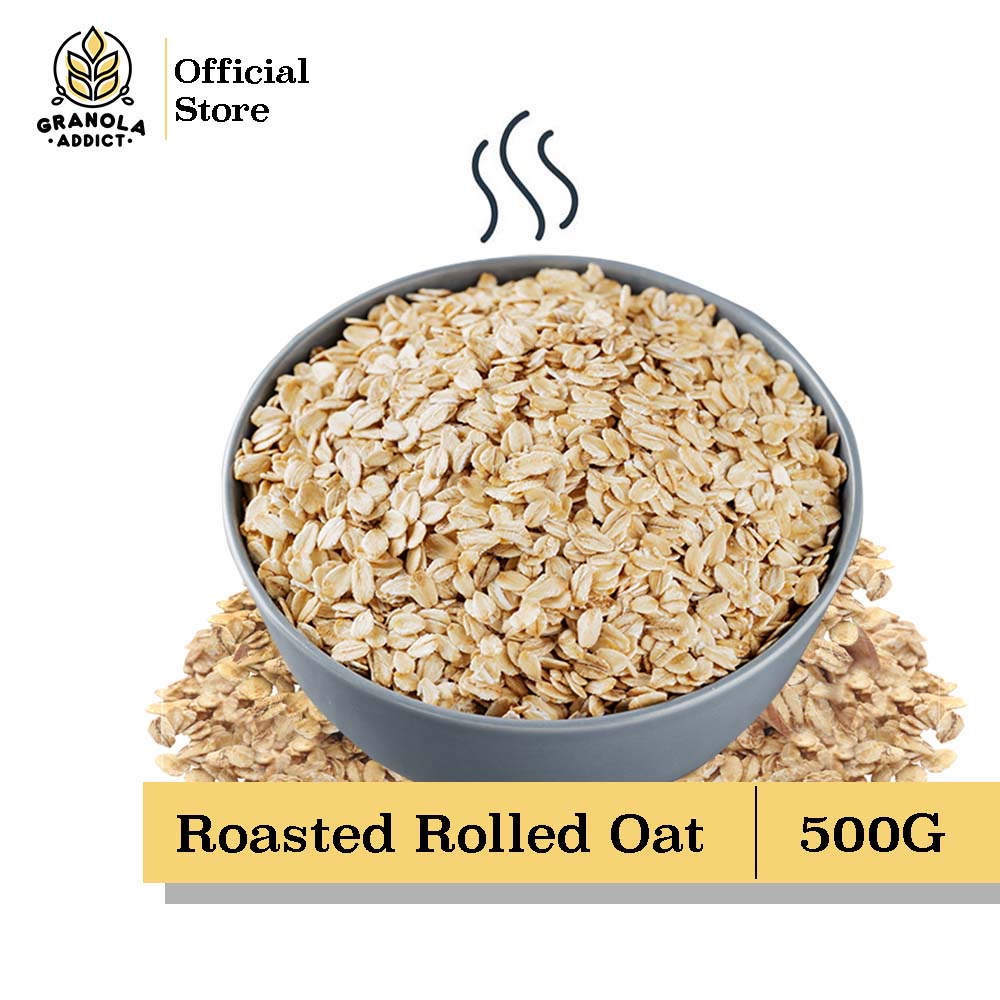 

Granola Addict - Roasted Rolled Oat 500G / Oatmeal Panggang