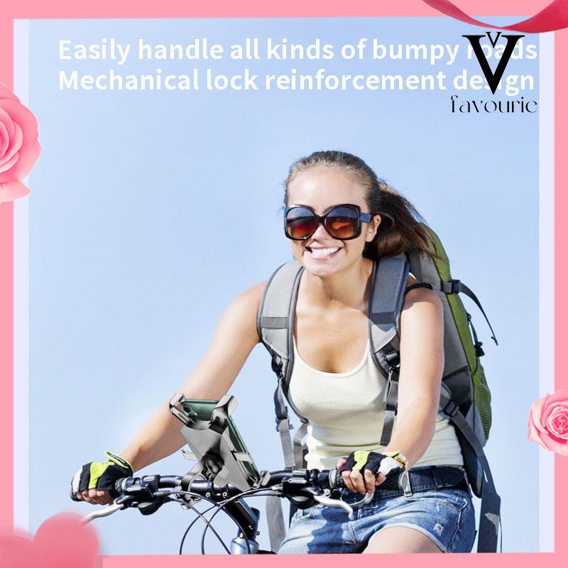 [COD]Braket Ponsel Baterai Sepeda Motor Listrik Mengendarai Mobil Braket Sepeda Navigasi Shockproof-FA