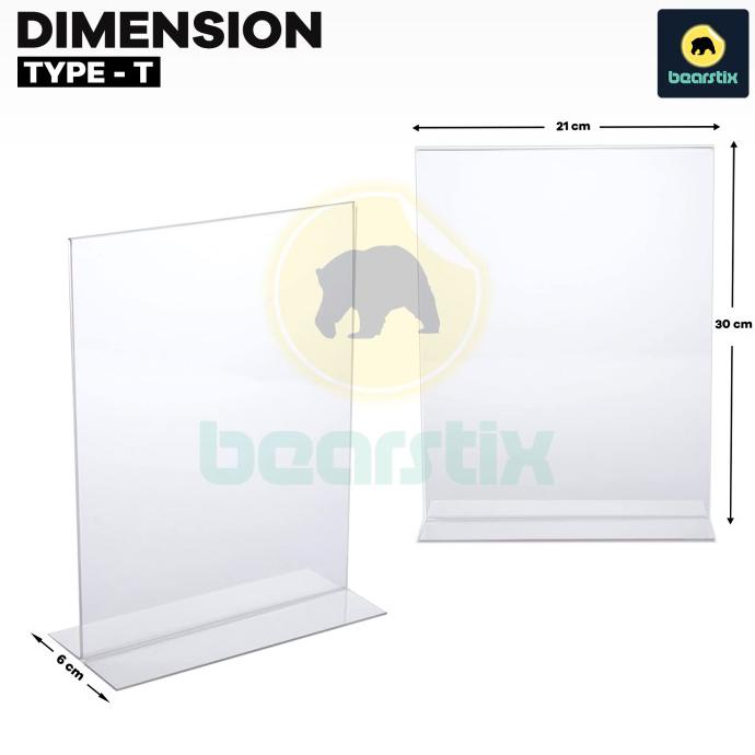 

Ready Stock] Akrilik A4 Tempat Brosur Meja Acrylic Tent Holder Tent Card