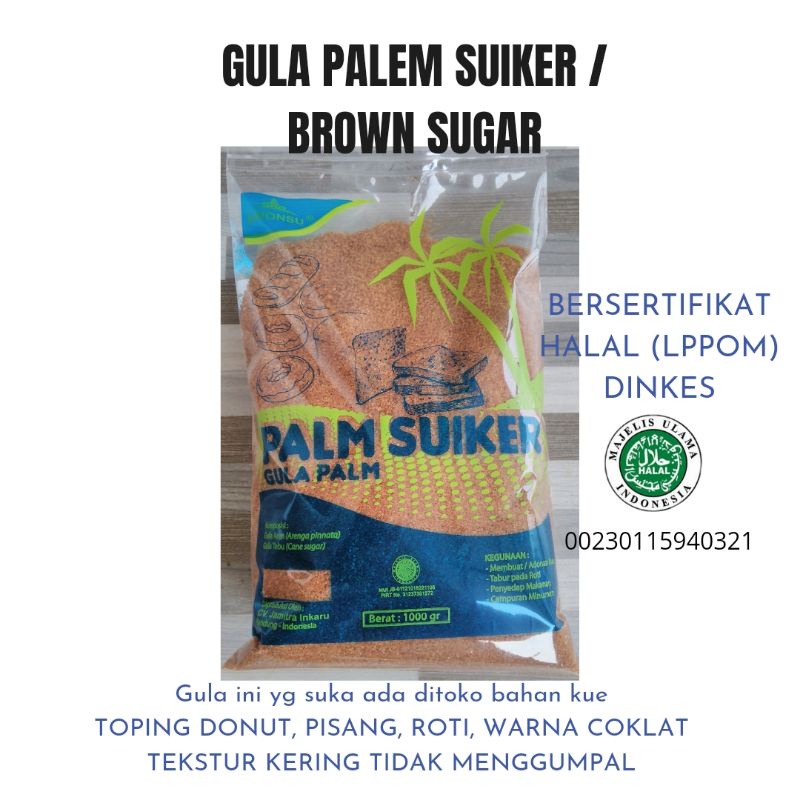 

HG Brown Sugar Gula Palem Palm Suiker 1kg GuLa Aren Kering Bronsu Good Quality