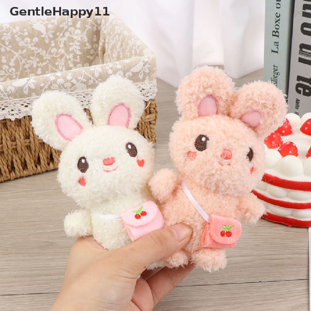 Gentlehappy Gantungan Kunci Boneka Kelinci Bahan Plush Ukuran 13CM