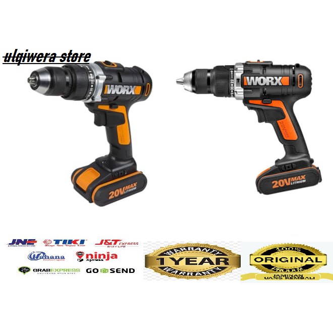 Worx Bor Listrik Nirkabel 13 Mm 20v