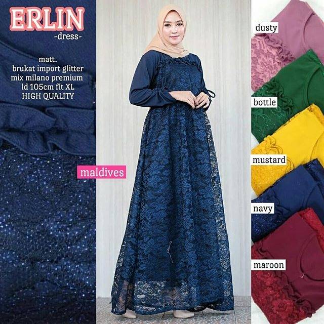 Erlin Dress Brokat Glitter Milano