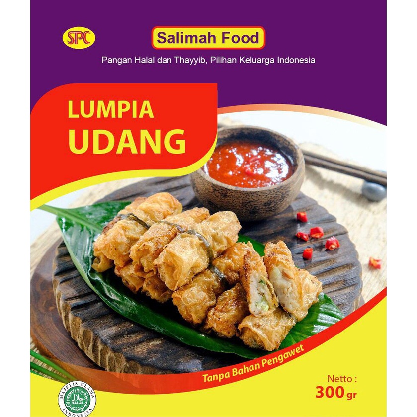 

Lumpia Udang 300 gr 10's Salimah Food