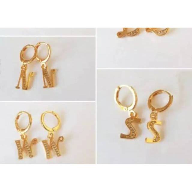 Fourfashion Anting huruf / anting alphabet /anting inisial