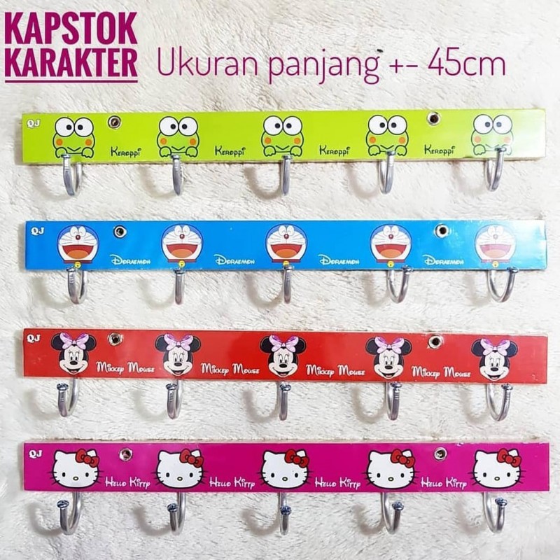 Kapstok Capstok Gantungan Baju Karakter {1 Kg 4 Pcs}