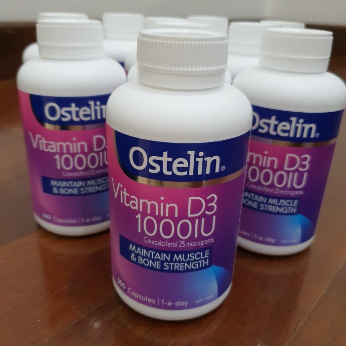 D-VITAMIN- OSTELIN VITAMIN D3 1000IU 300CAPSULES -VITAMIN-D.