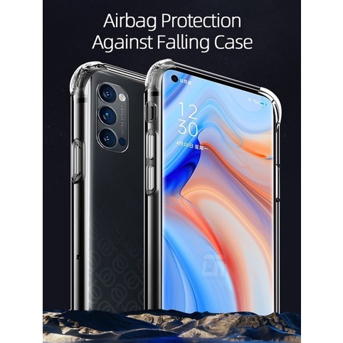 Soft Case Silikon Oppo Reno 5 Reno 6 4G Reno 6 5G Reno 6 Pro Bening Transparant Airbag Anti Crack Tebal