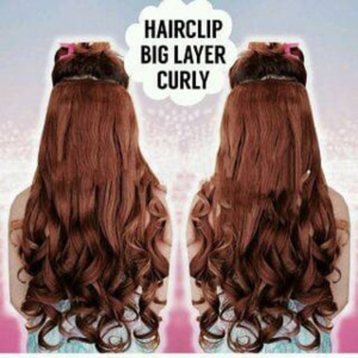 HAIR CLIP CURLY CURLER CLIPPER WIG RAMBUT PALSU KERITING EXTENSION