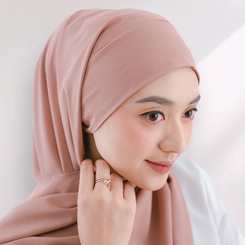 𝗖𝗮𝗿𝗲.𝗶𝗻  Pashmina Inner 2in1 / Pashmina Instan Iner Bando Ceruty Babydoll 180X75 PREMIUM QUALITY