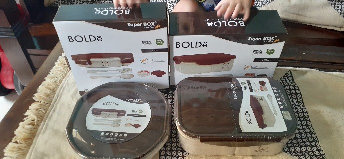 Lunch Box - Bolde Super Box  Monaco - Husk Fiber - Kotak Makan Segi