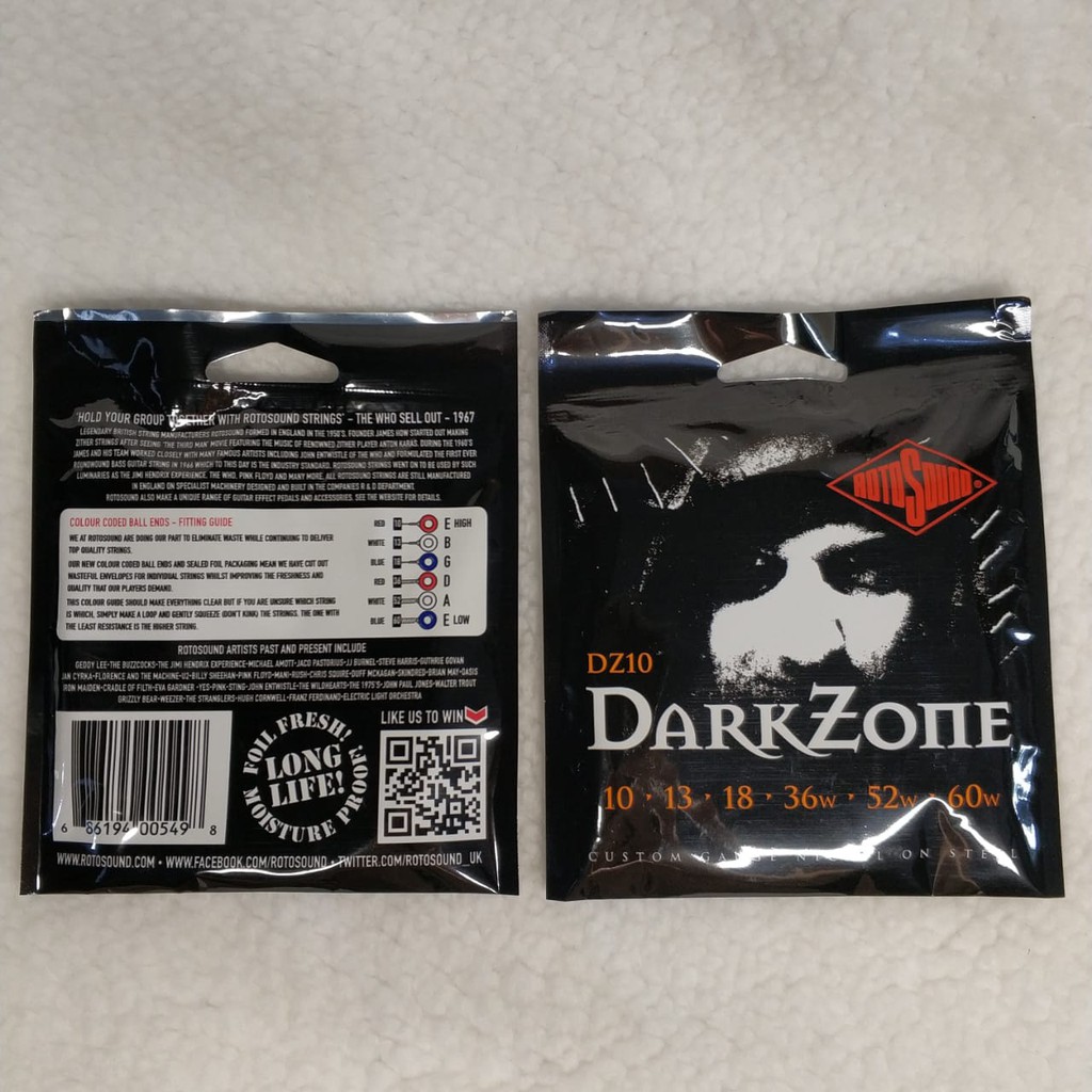 Senar Rotosound string gitar electric darkzone