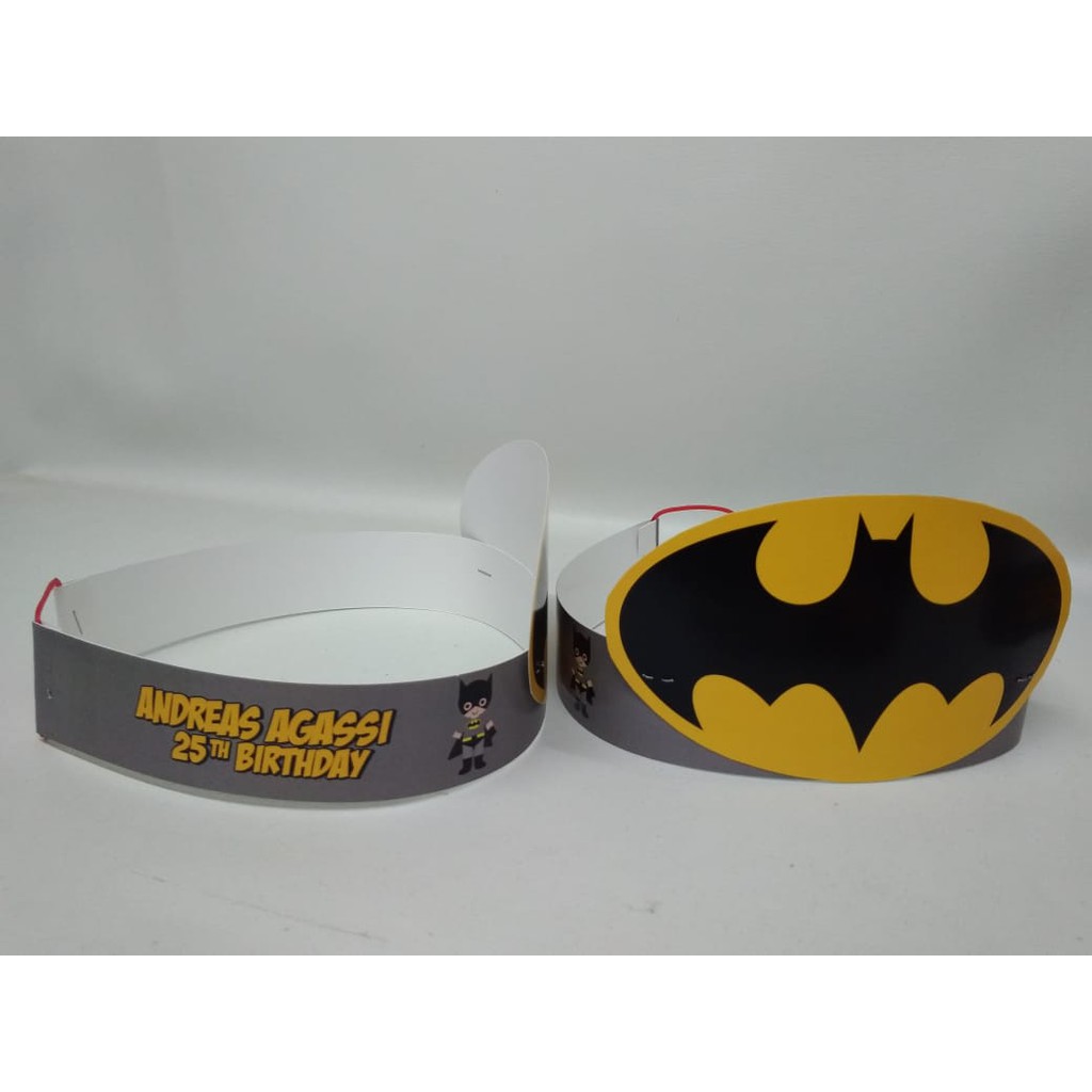 Topi Melingkar Karakter Batman Logo