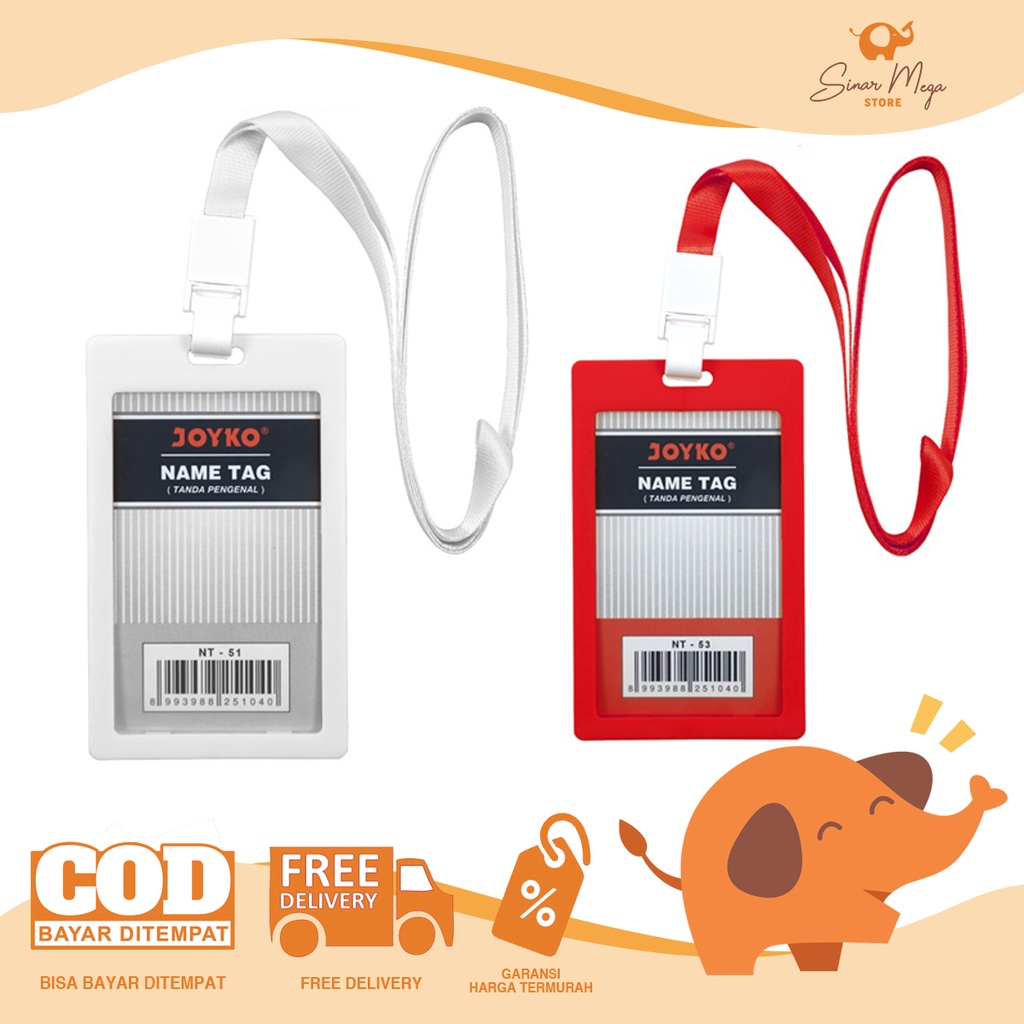 

Joyko Name Tag Potrait NT-51 ~ NT-53 / Name Tag Tanda Pengenal Gantungan Kartu Nama Murah Berkualitas