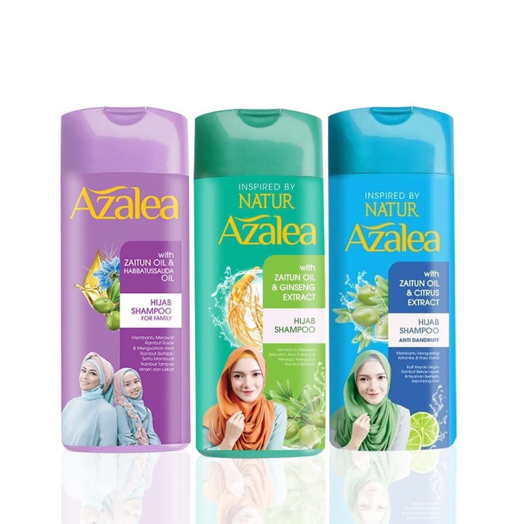 AZALEA HIJAB SHAMPOO 180ML UNTUK KERAMAS KOSMETIK PERAWATAN RAMBUT