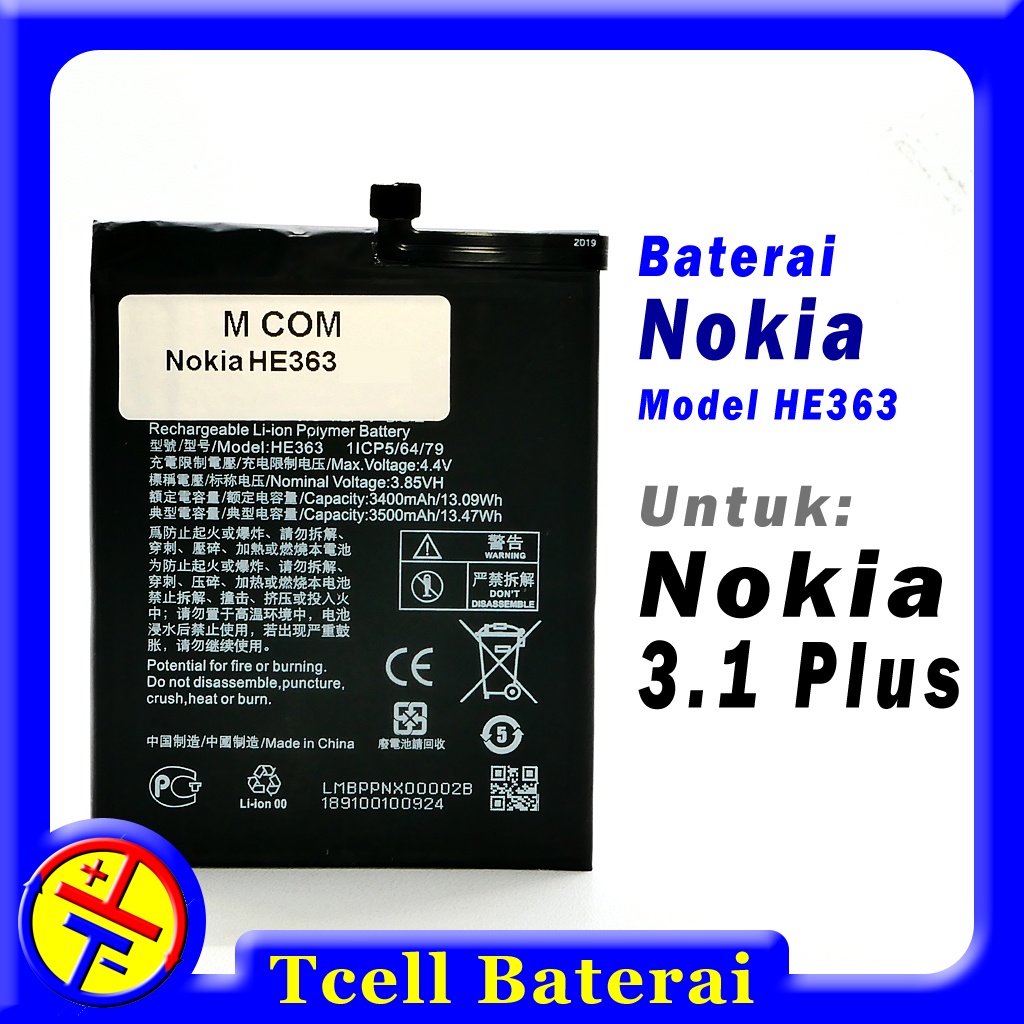 Baterai NOKIA 3.1 Plus HE363