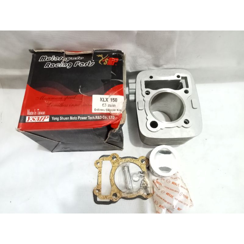 BLOK BORE UP KLX 150 Dtraker 150 UK 62 dan 63 + ring Seker RIK PISTON PEN