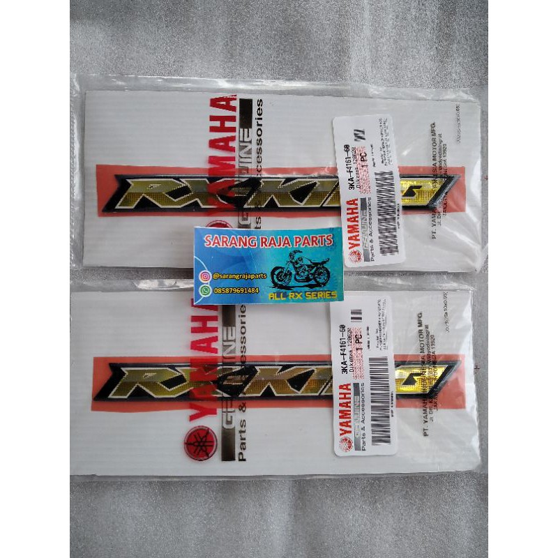 Emblem logo box aki tempong aki RX KING 2008 peredam Original