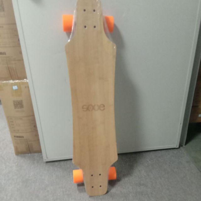 Papan skateboard Panjang Bahan Bambu Ukuran 36x9 Inci Dengan logo laser