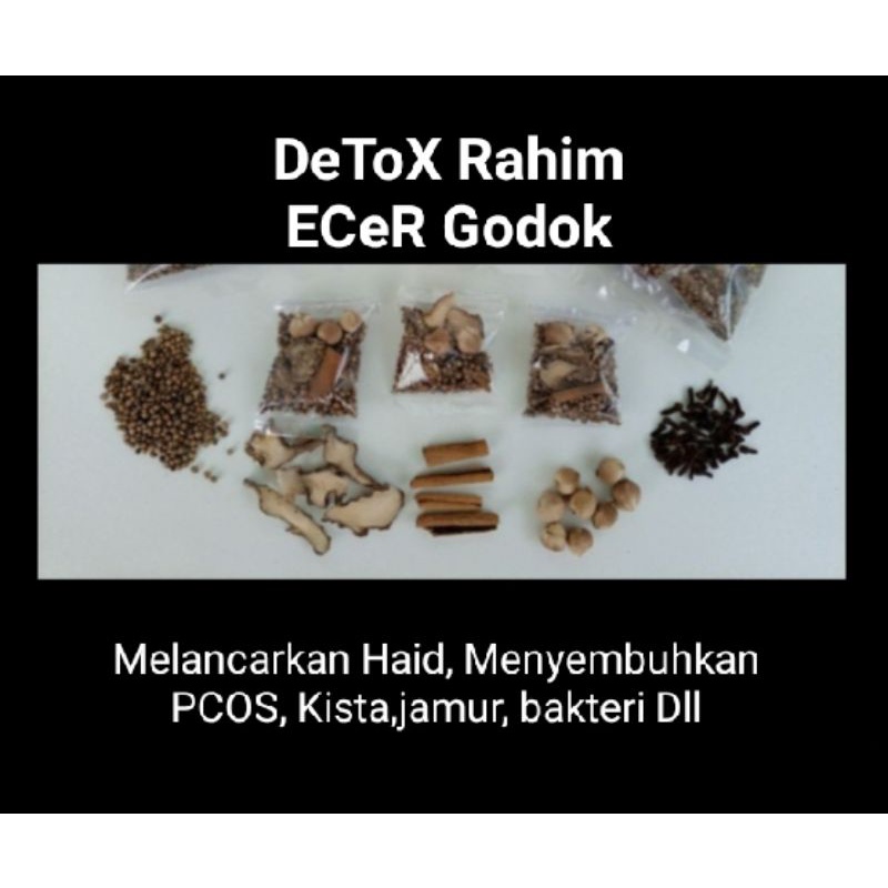 

detox rahim godok (ecer) bukan di giling. JSR