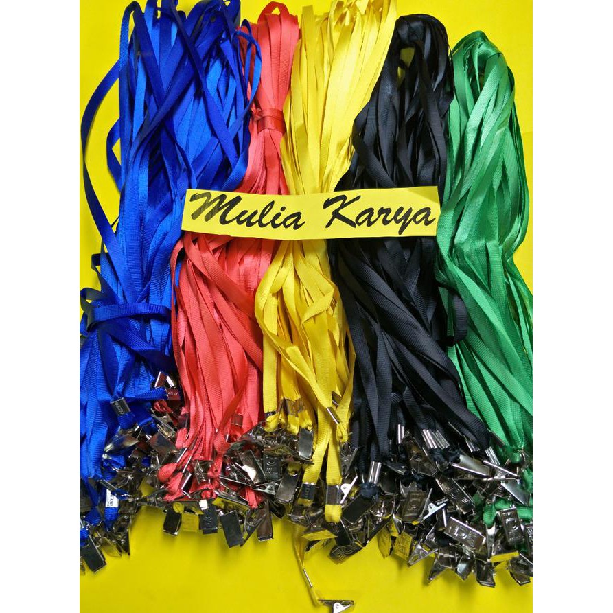 

Tali Lanyard / Tali Name Tag Taiwan Dengan Jepitan Produk Real Picture
