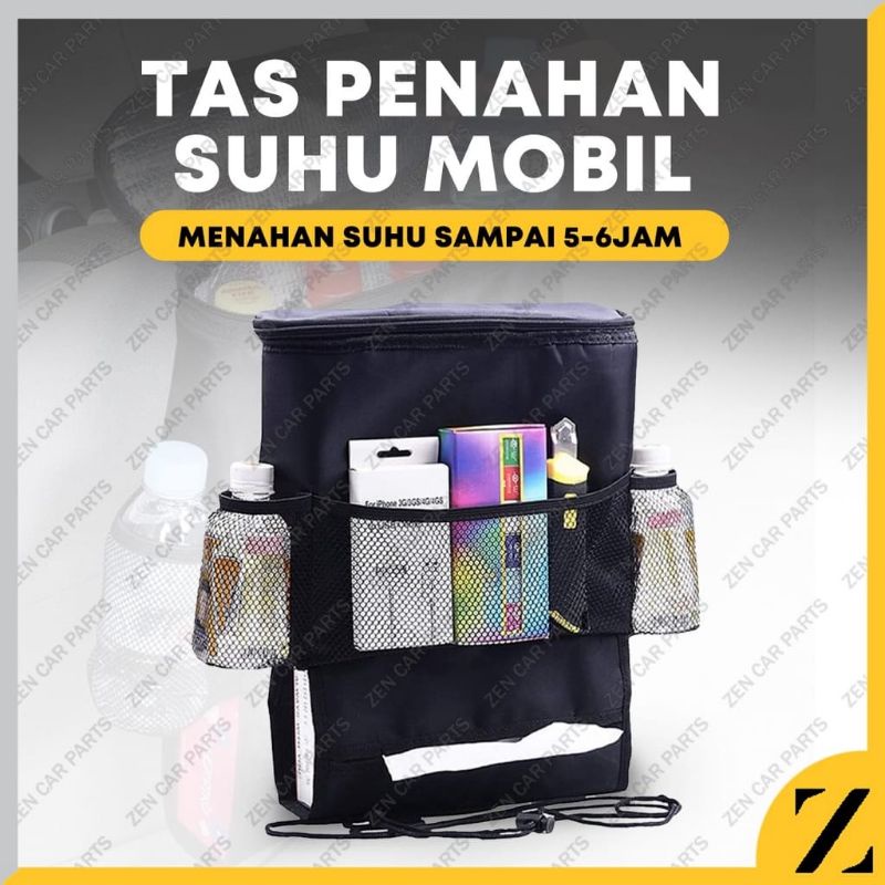 FG5 COOLER BAG DALAM MOBIL | Auto seat Organizer Tahan Suhu Panas Dingin Cooler Bag Mobil cars Rack Tas Gantung Botol