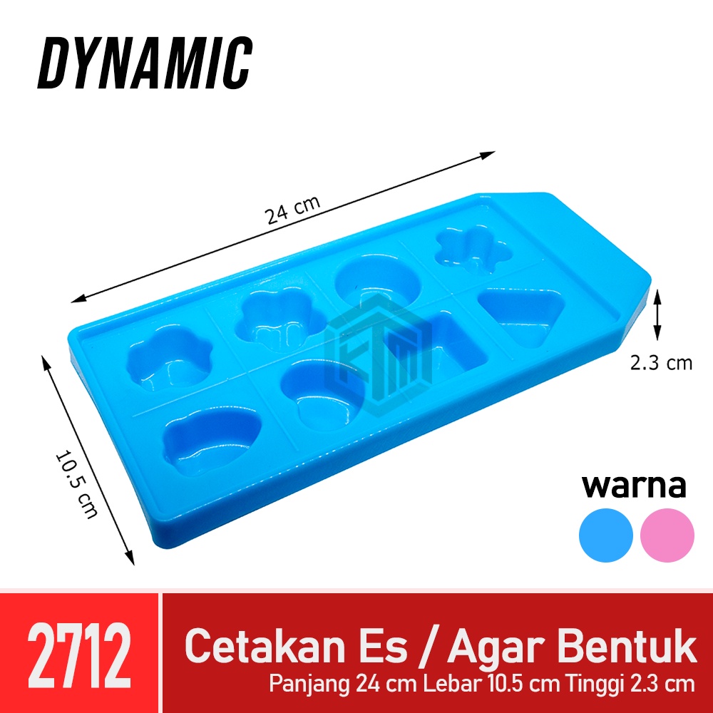 Cetakan Es Batu Aneka bentuk 8 Plastik Ice Cube Maker Tipe 2712 Dynamic