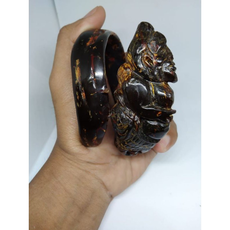 gelang kesehatan akar Bahar merah ukir Mbah semar