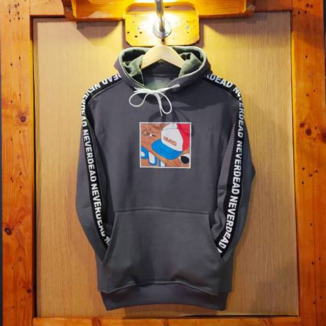 Hoodie sweater original //NEVERDEAD// terlaris