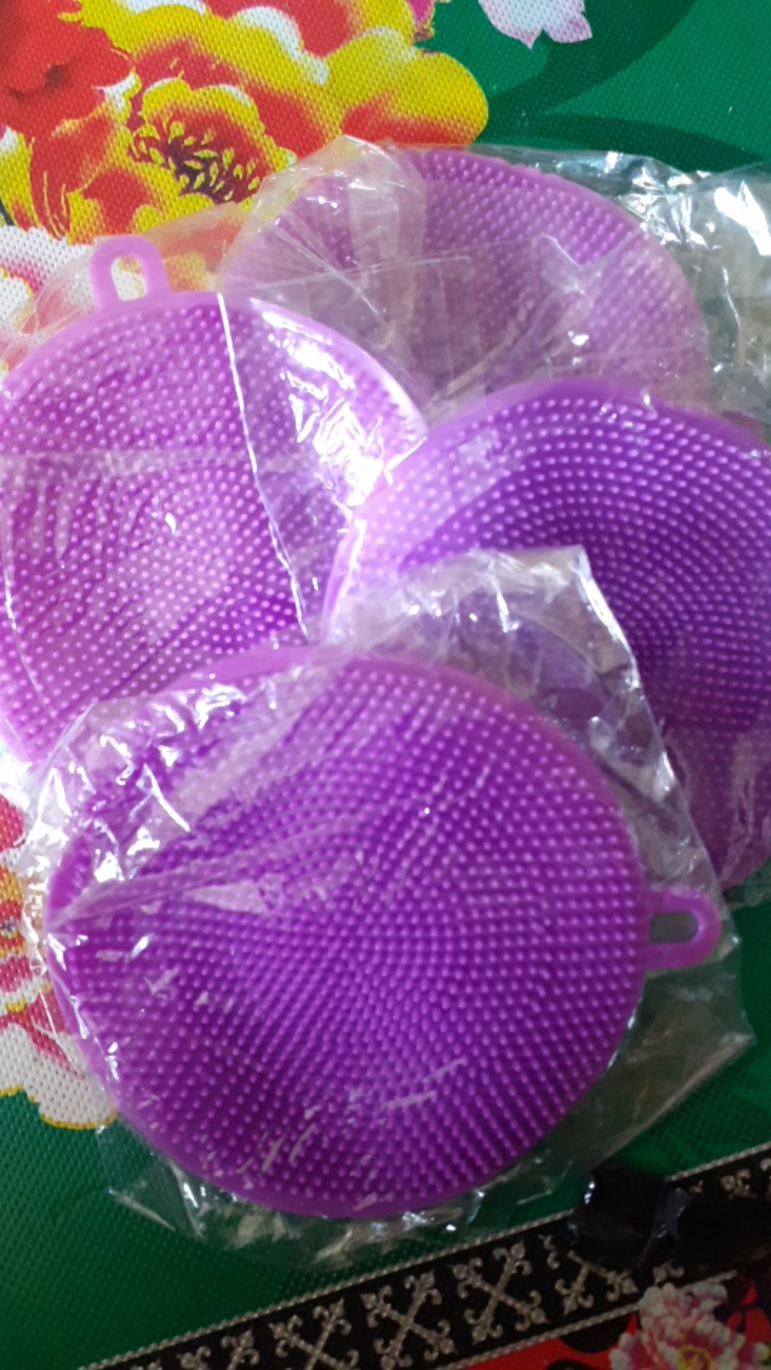 Spons Cuci Piring Bulat Silikon Multifungsi / Pencuci Piring Panci Spon