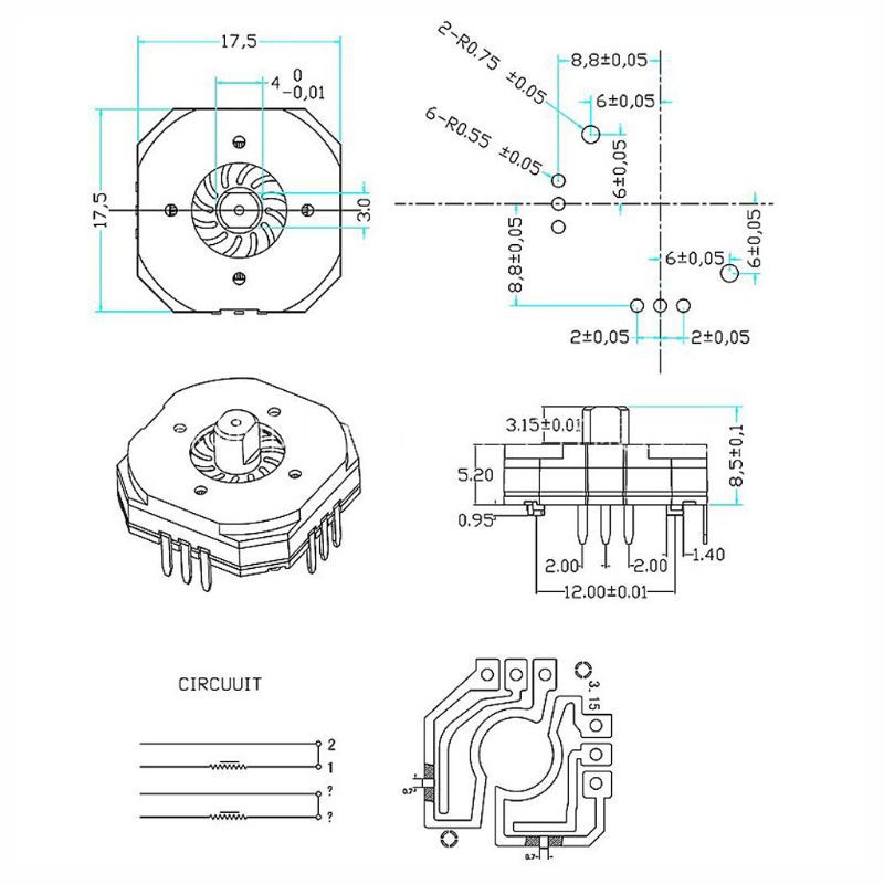 Cre 2pcs Joystick Analog 3d Untuk Psp