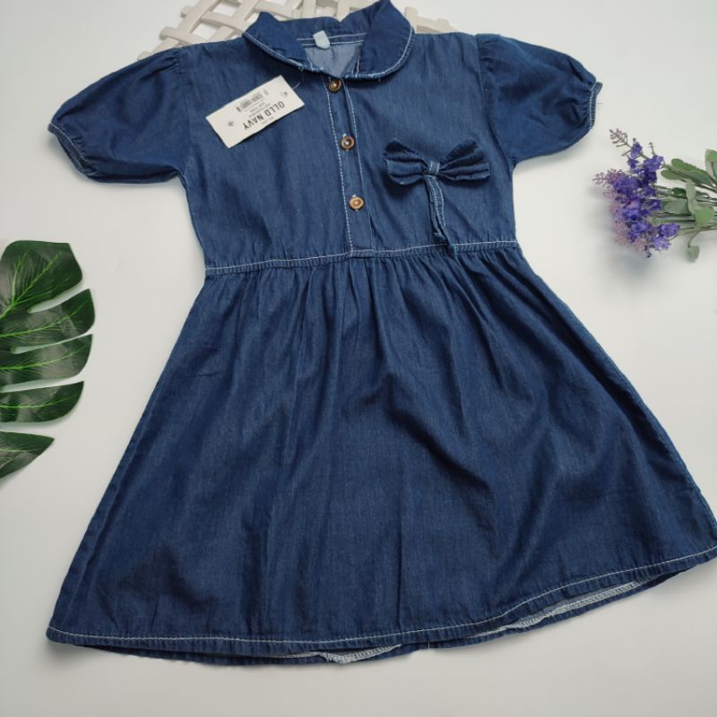 Dress Anak Perempuan / Dres Anak Perempuan / Dress Jeans Anak EMILY By Laurakids1-6 Tahun