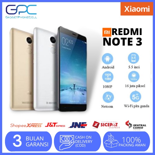 [baru] "xiaomi redmi note 3 32gb rom 3gb ram 4G lte smartphone helio | hp handphone xiaomi note 3 ne