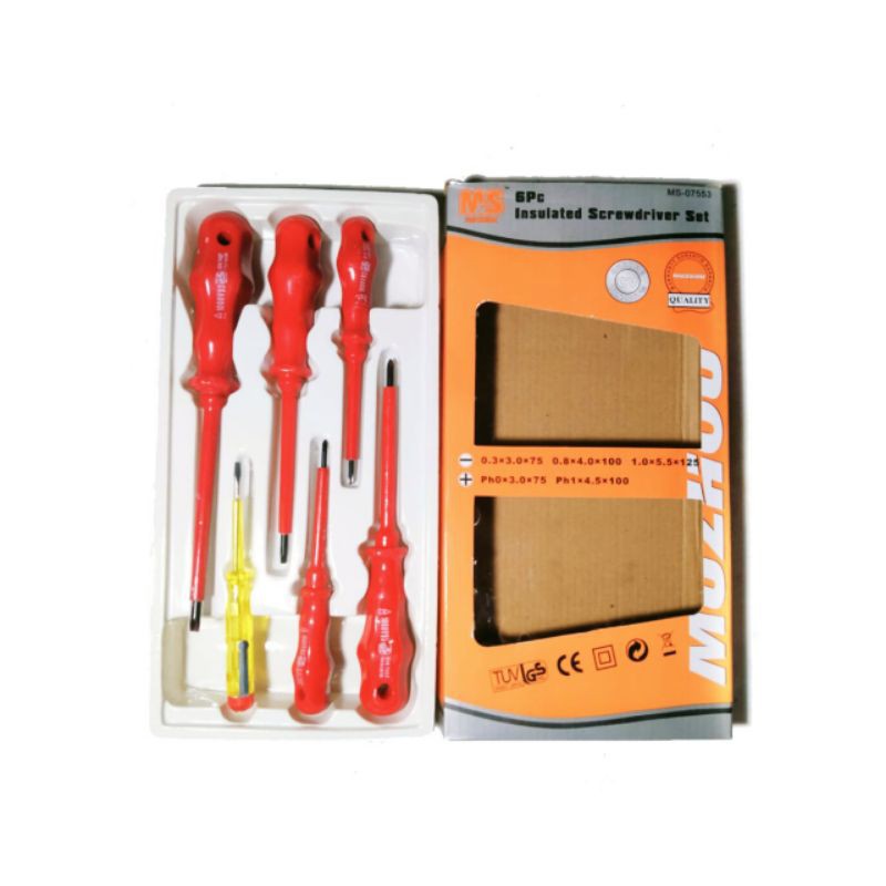 Obeng Listrik Set 6 Pcs Insulation Screwdriver set