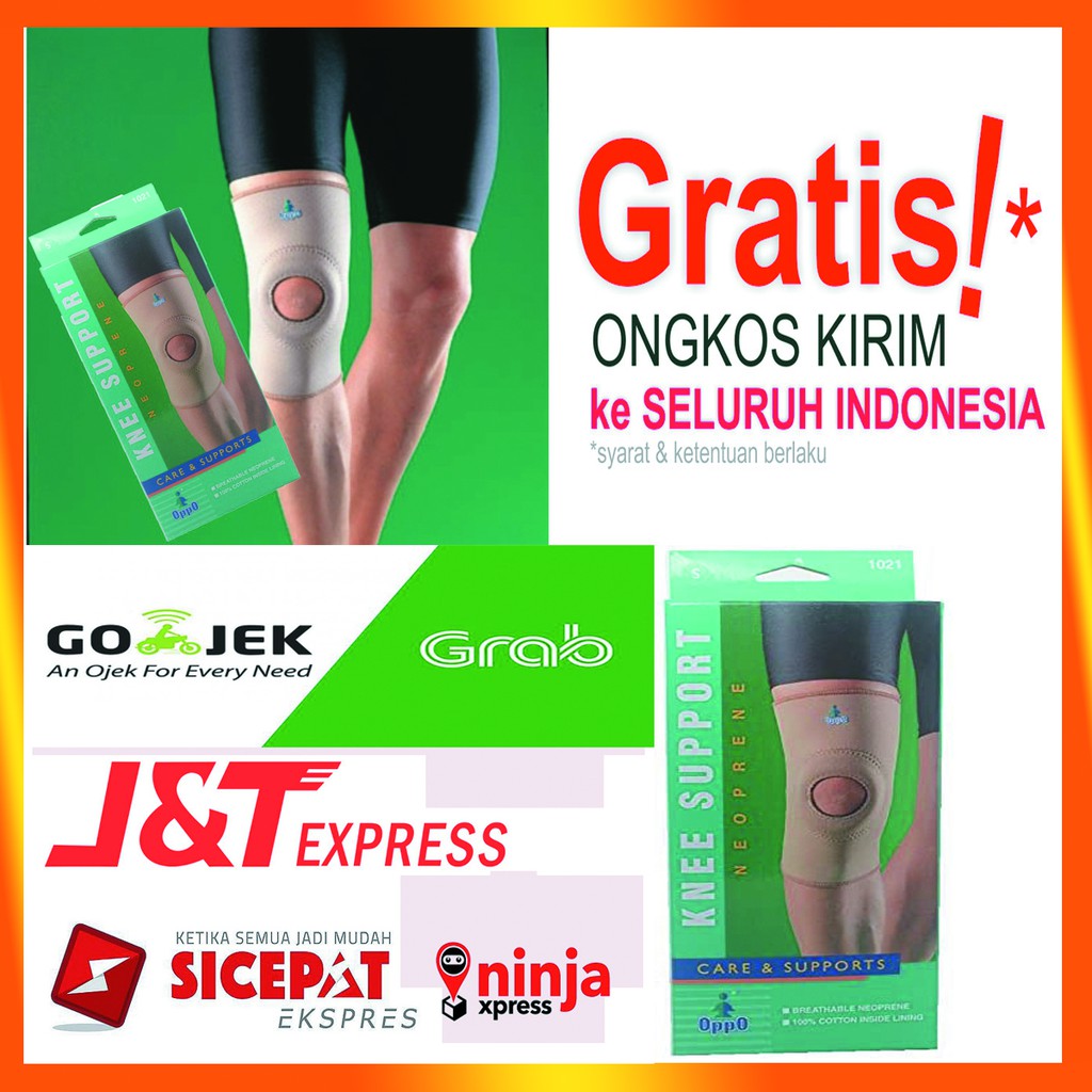 DEKER LUTUT OPPO 1021 / DEKER LUTUT KESEHATAN / KNEE SUPPORT OPPO 1021 / KNEE SUPPORT OPEN PATELLA