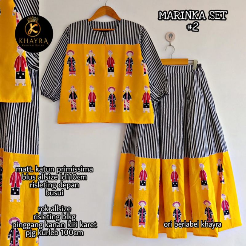 setelan baju dan rok batik simbok mini