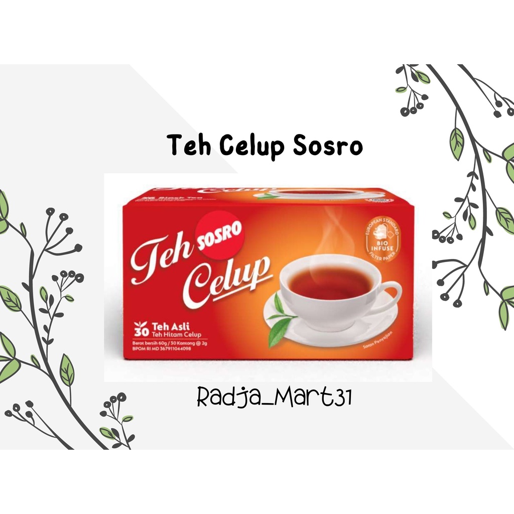 

Teh Celup Sosro isi 30 tea bag