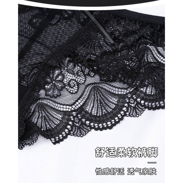 HOT DEALS [COD] YOROYAL Celana Dalam Brokat Renda Halus Dan Modis Cd Transparan /Celana seksi wanita