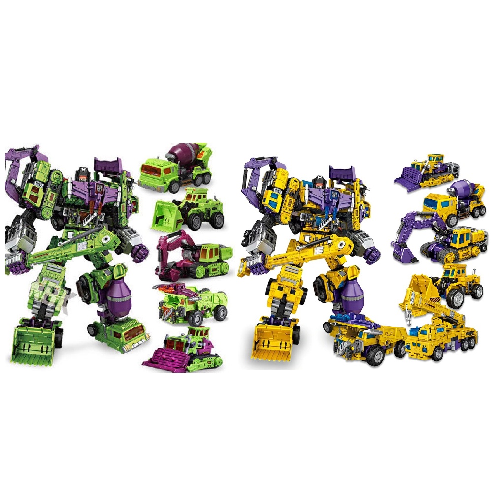 NBK Mainan Rakit Robot Devastator Transformer 6 in 1 - 3349