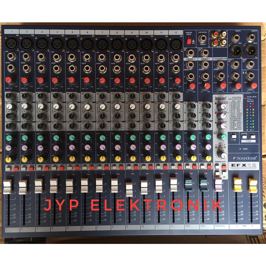 Mixer Soundcraft EFX 12 / EFX12 / EFX-12 ( 12 channel )
