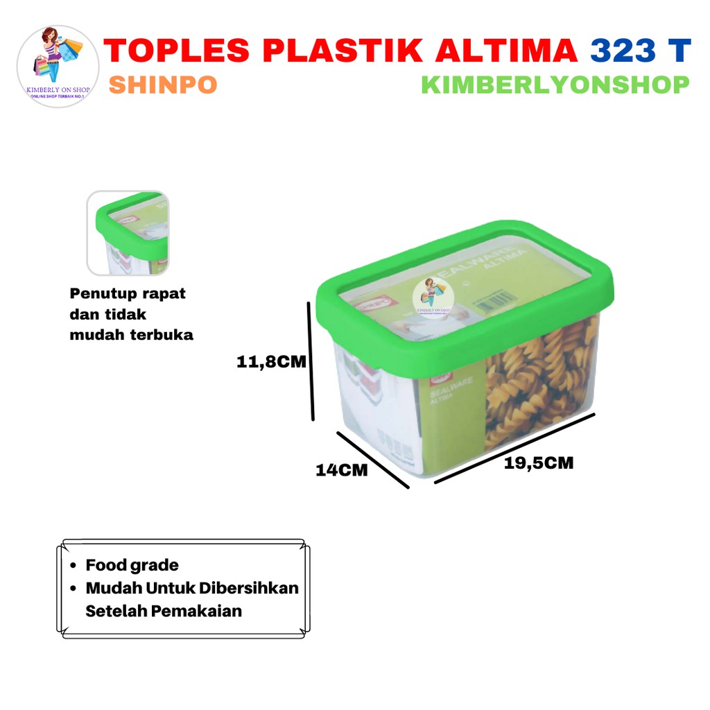 KImberlyonshop Toples Plastik Tempat Makanan Altima 323 T Shinpo