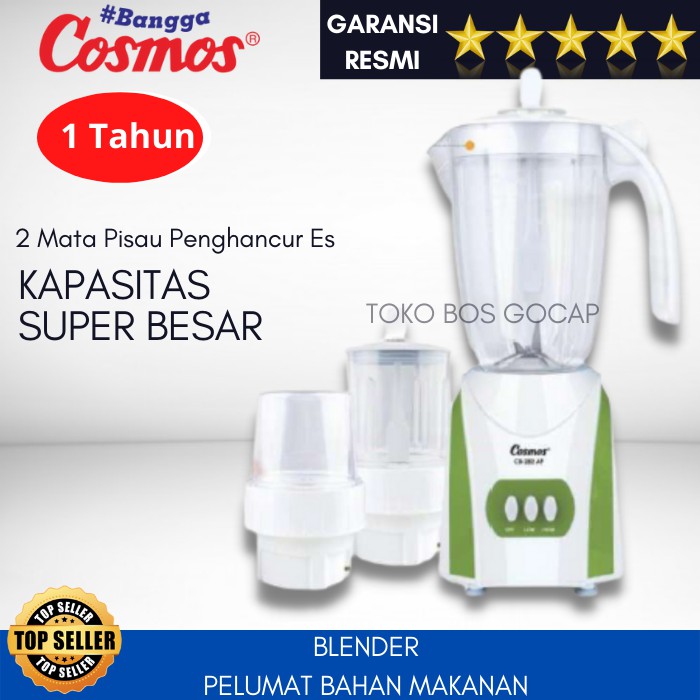 Blender Cosmos Plastik Anti Pecah Kosmos Belender Penggiling Es dan Bumbu