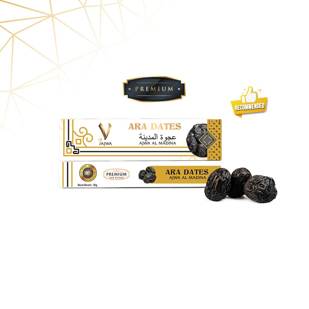 Kurma Ajwa 7 Butir Kurma Nabi Al Madinah Original