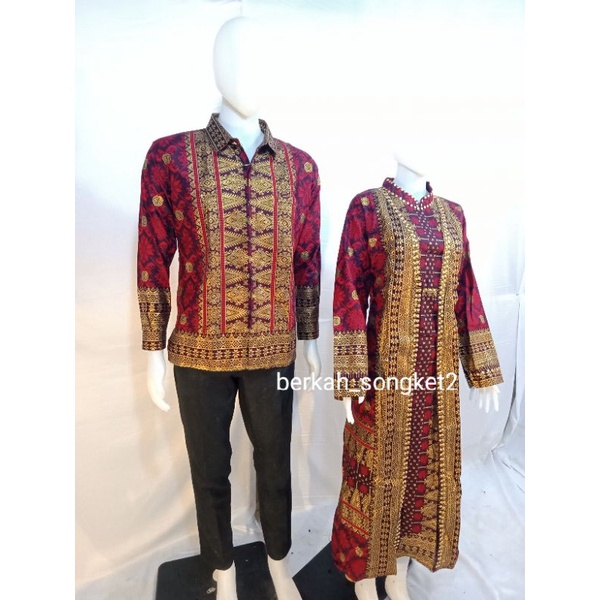 Original Couple Songket Khas Palembang Bahan Super Premium
