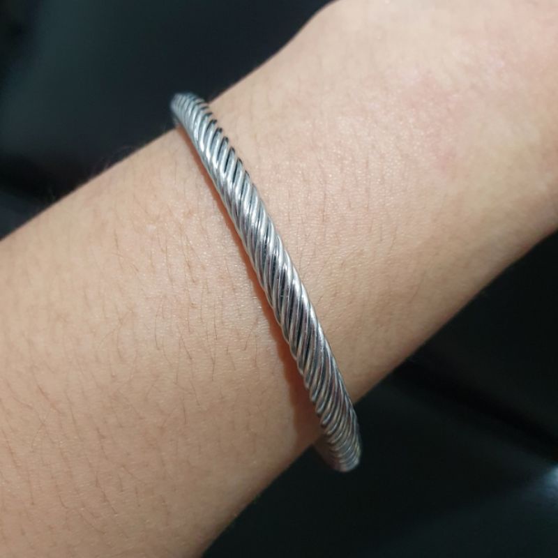 Gelang Titanium Asli Premium Quality Anti karat anti alergi Gelang C@RT1ER  Stainless Steel ori 8829