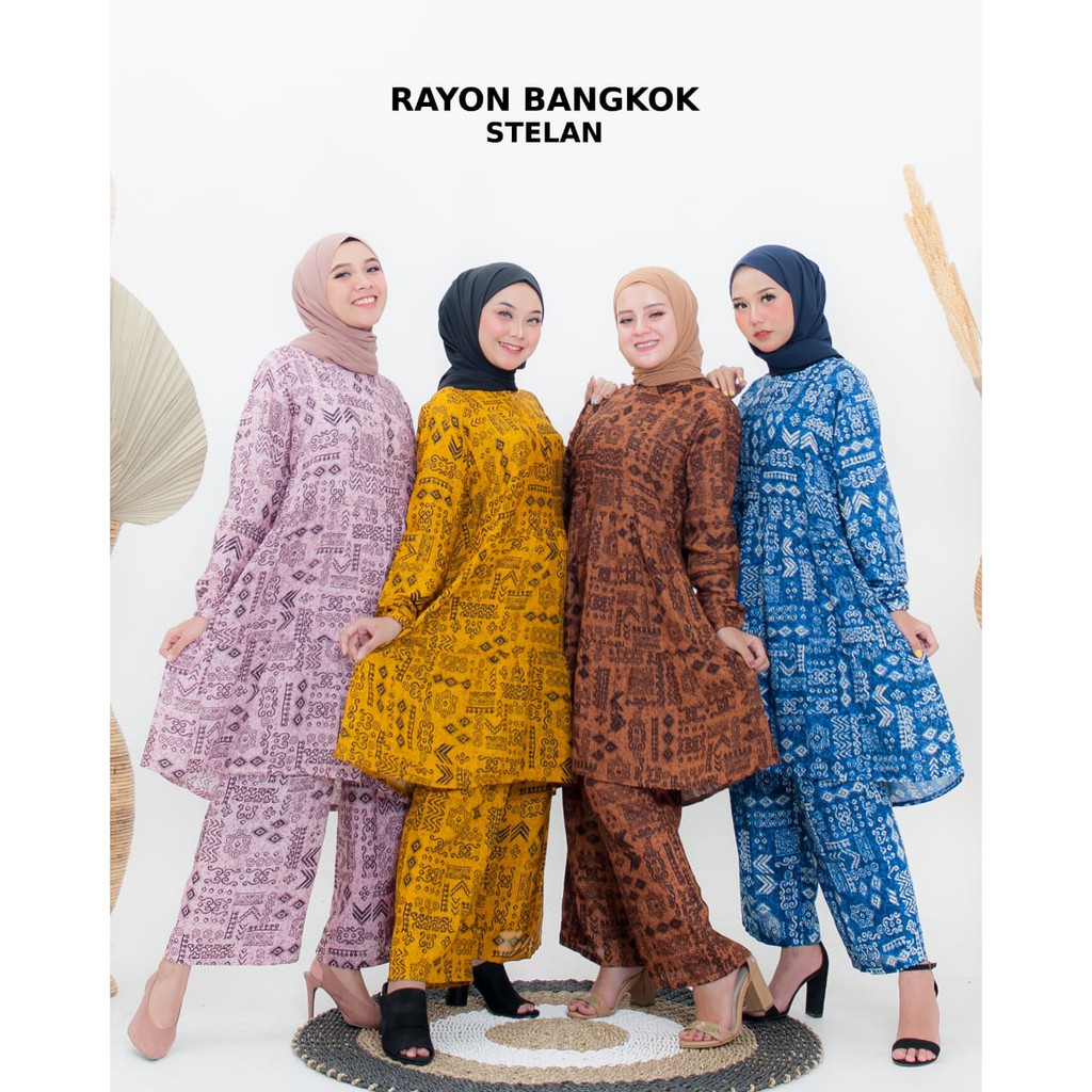 Arsyla Homey Set l Setelan Baju Muslim Etnik Bohemian Terbaru | Stelan Terlaris