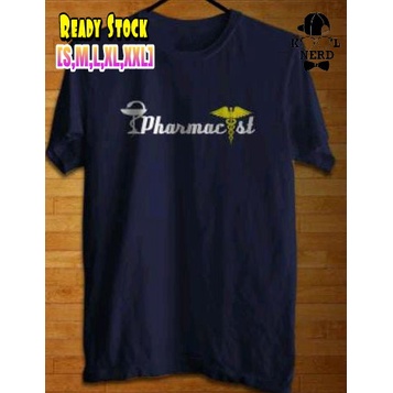 KAOS PROFESI PRIA WANITA KEREN PHARMACY BAHAN KATUN KERAH ROUND NECK