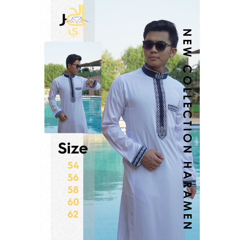 JUBAH DAFFAH AL HAROMAIN PREMIUN IMPORT MESIR