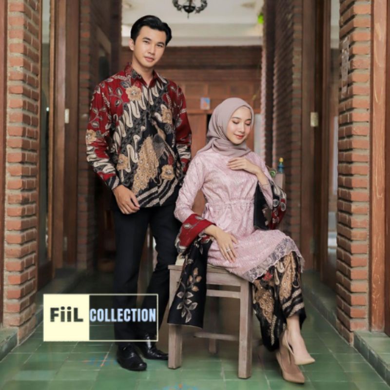 Batik Brokat Couple Kebaya Modern, Kebaya Tunangan Kebaya Lamaran, Kebaya Wisuda, Kebaya Kondangan-3